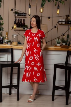 Платье 8227 - красный (Нл)