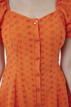 Платье 7335 - оранжевый (Нл)