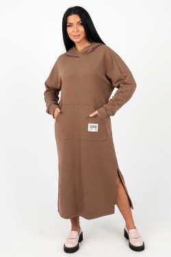 Платье 13655 - коричневый (Нл)