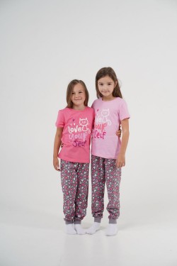 Пижама для девочки 91191 - розовый (Нл)