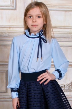 Блузка для девочки SP0300 - голубой (Нл)