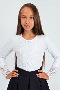Блузка для девочки SP62999 - белый (Нл)