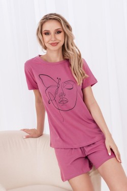 Пижама 23822 - темно-розовый (Нл)