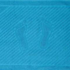 Полотенце махровое для ног бирюзовый