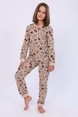 Пижама 59035 детская - серый (Нл)