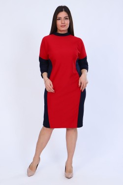 Платье 52235 - красный-синий (Нл)
