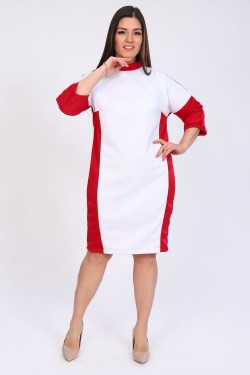 Платье 52235 - красно-белый (Нл)
