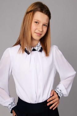 Блузка для девочки SP0302 - белый (Нл)