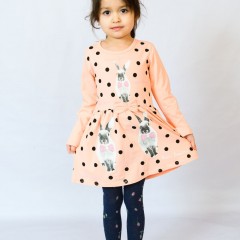 Платье 83007 детское - персик (Нл)