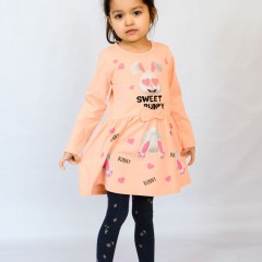 Платье 83005 детское - персик (Нл)