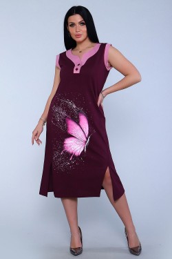 Платье 71063 - бордовый (Нл)