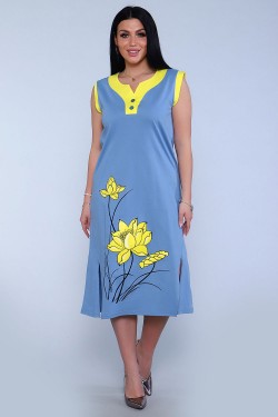 Платье 71063 - голубой (Нл)