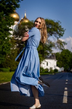 Платье 22259 - голубой (Нл)