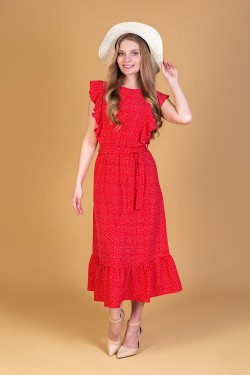 Платье 22258 - красный (Нл)
