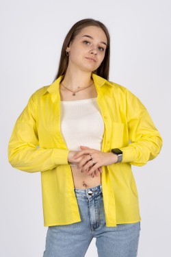 Джемпер (рубашка) женский 6359 - желтый (Нл)