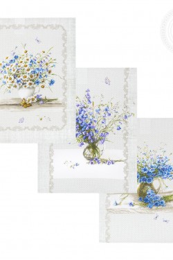 (Арт)-Набор полотенец из рогожки Полевые цветы