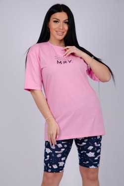 Пижама Мяу - розовый (Нл)