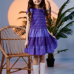 Платье 9184 детское - фиолетовый (Нл)