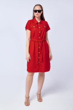 Платье женское LenaLineN арт. 003-117-23 - красный (Нл)