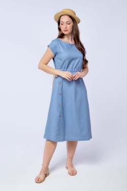 Платье женское LenaLineN арт. 003-121-23 - голубой (Нл)