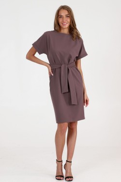 Платье П029 - светло-коричневый (Нл)