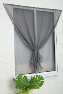 Тюль для балкона 78030 - серый (Нл)