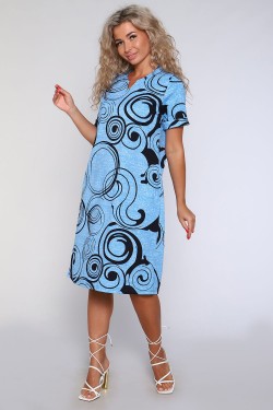 Платье 59124 - синий (Нл)