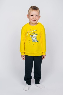 Костюм для мальчика 11241 - графитовый-желтый (Нл)