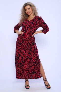 Платье 59205 - черный-красный (Нл)