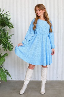 Платье 22264 - голубой (Нл)