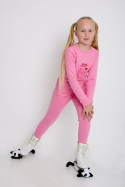 Комплект для девочки Термобелье - 4 детский - розовый (Нл)