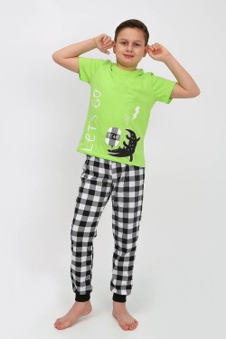 Пижама для мальчика 92182 - салатовый (Нл)