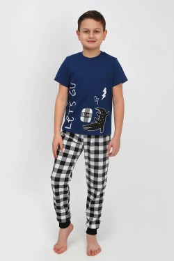 Пижама для мальчика 92182 - синий (Нл)