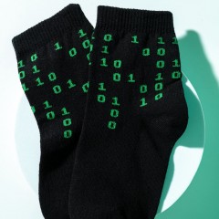 Носки детские Бинарный код 2 пары - зеленый (Нл)
