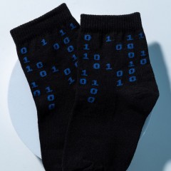 Носки детские Бинарный код 2 пары - синий (Нл)