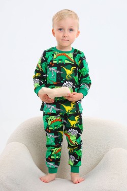 Пижама Заря детская - зеленый (Нл)