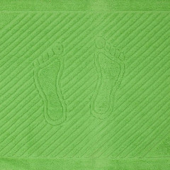 Полотенце махровое для ног зеленый