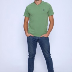 футболка мужская 86081 - зеленый (Нл)