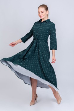 Платье 22267 - темно-зеленый (Нл)