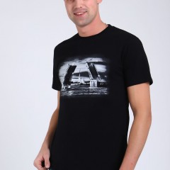 футболка мужская 82053 - черный (Нл)