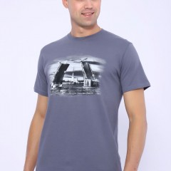 футболка мужская 82053 - фумэ (Нл)