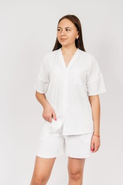 Рубашка женская 0630 - белый (Нл)