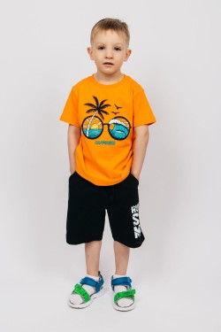 Футболка для мальчика 52360 - оранжевый (Нл)