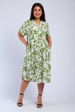 Платье 52339 - оливковый (Нл)