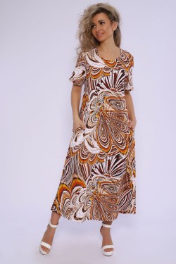 Платье 13179 - коричневый (Нл)