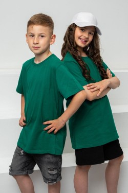 7453 футболка детская однотонная - зеленый (Нл)