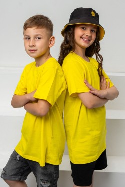 7451 футболка детская однотонная - желтый (Нл)