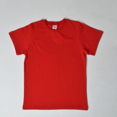 7451 футболка детская однотонная - красный (Нл)