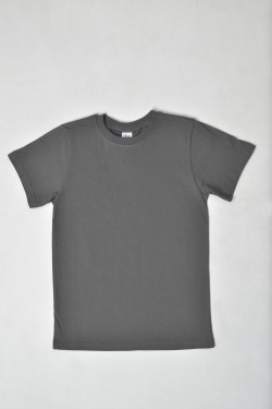 7451 футболка детская однотонная - графит (Нл)