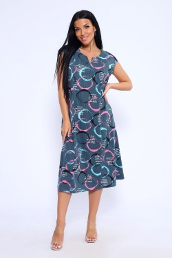 Платье Энсо ПЛ-002 - бирюзовый (Нл)